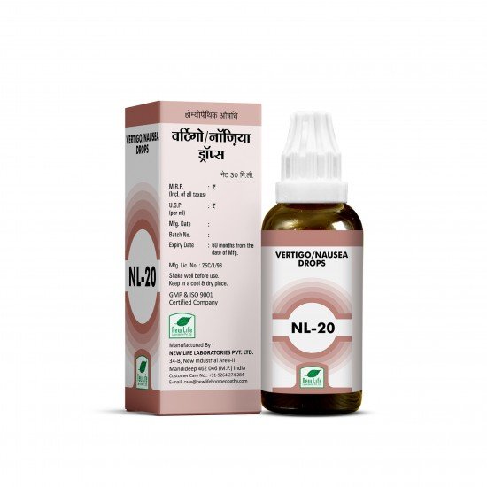 New Life NL 20 (Vertigo & Nausia Drops) New Life NL 20 (Vertigo & Nausia Drops)