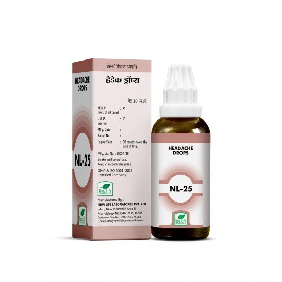 New Life NL 25 (Headache Drops) New Life NL 25 (Headache Drops)